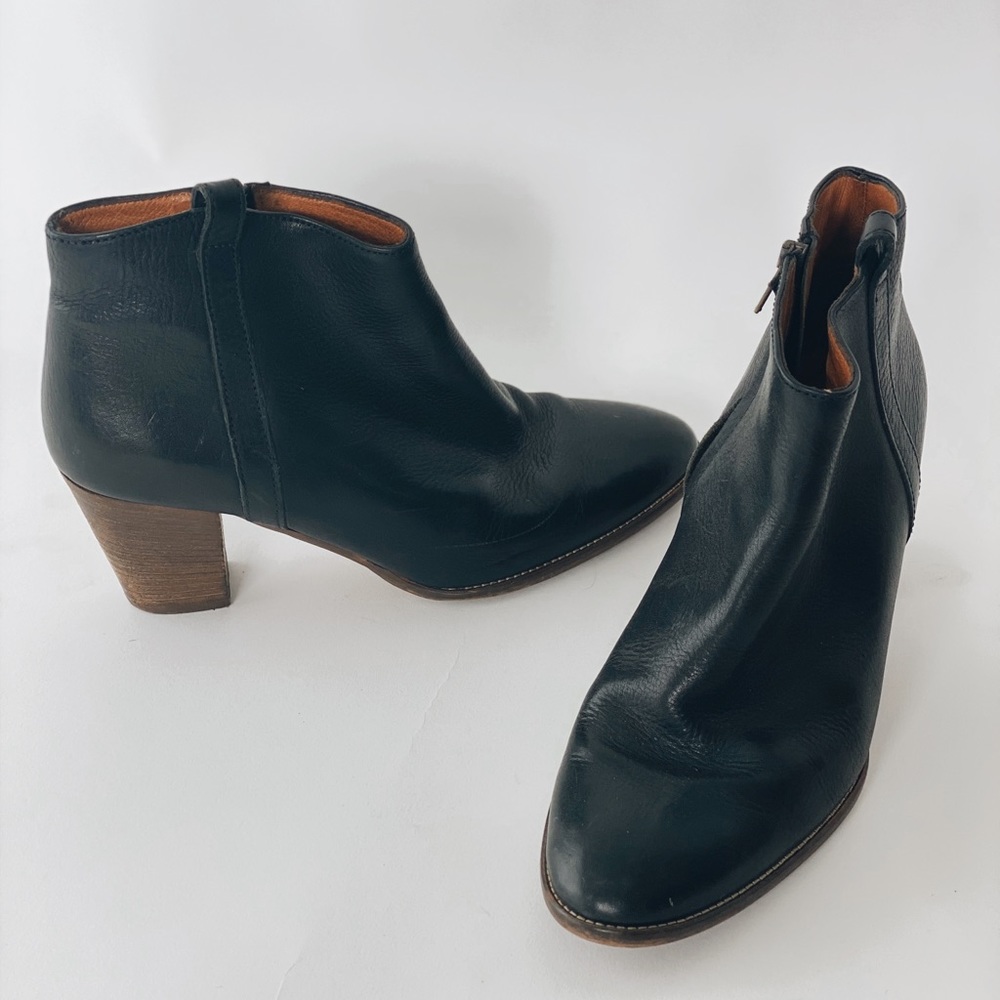 Madewell Black Leather Booties